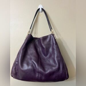 Coach Deep Purple Leather Hobo Bag# 26224